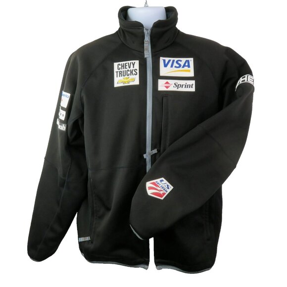US Ski Team Jacket Mens Size L Sponsor PatchesLogos Phenix USA Official